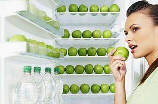 zaļie āboli un ūdens svara zudumam par 10 kg mēnesī