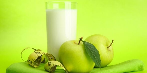kefīrs un āboli svara zaudēšanai